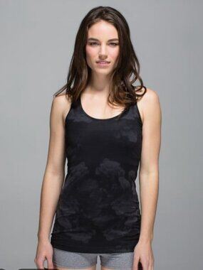 Rare Lululemon Cool Racerback *Bonded Tank-Size 8-Pigment Blue / Black